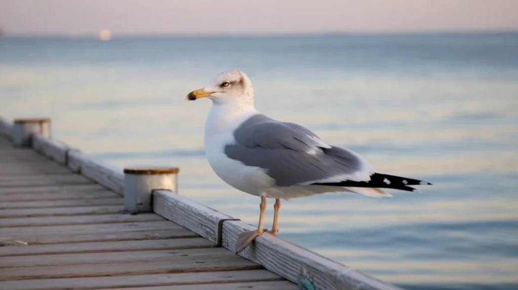 Imagem destacada do Blog das Aves de uma Gaivota.